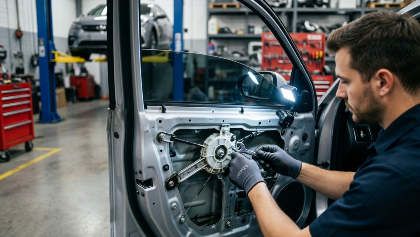 ремонт стеклоподъемника в автосервисе